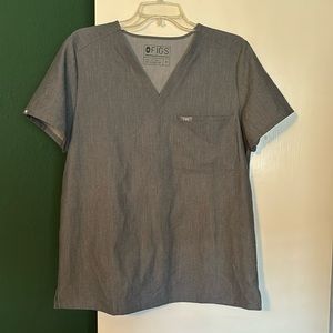NWOT gray figs scrub top